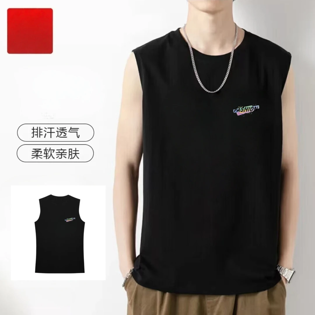 【三防抗菌】潮流字母第三代水云棉三防科技背心防水防污防油