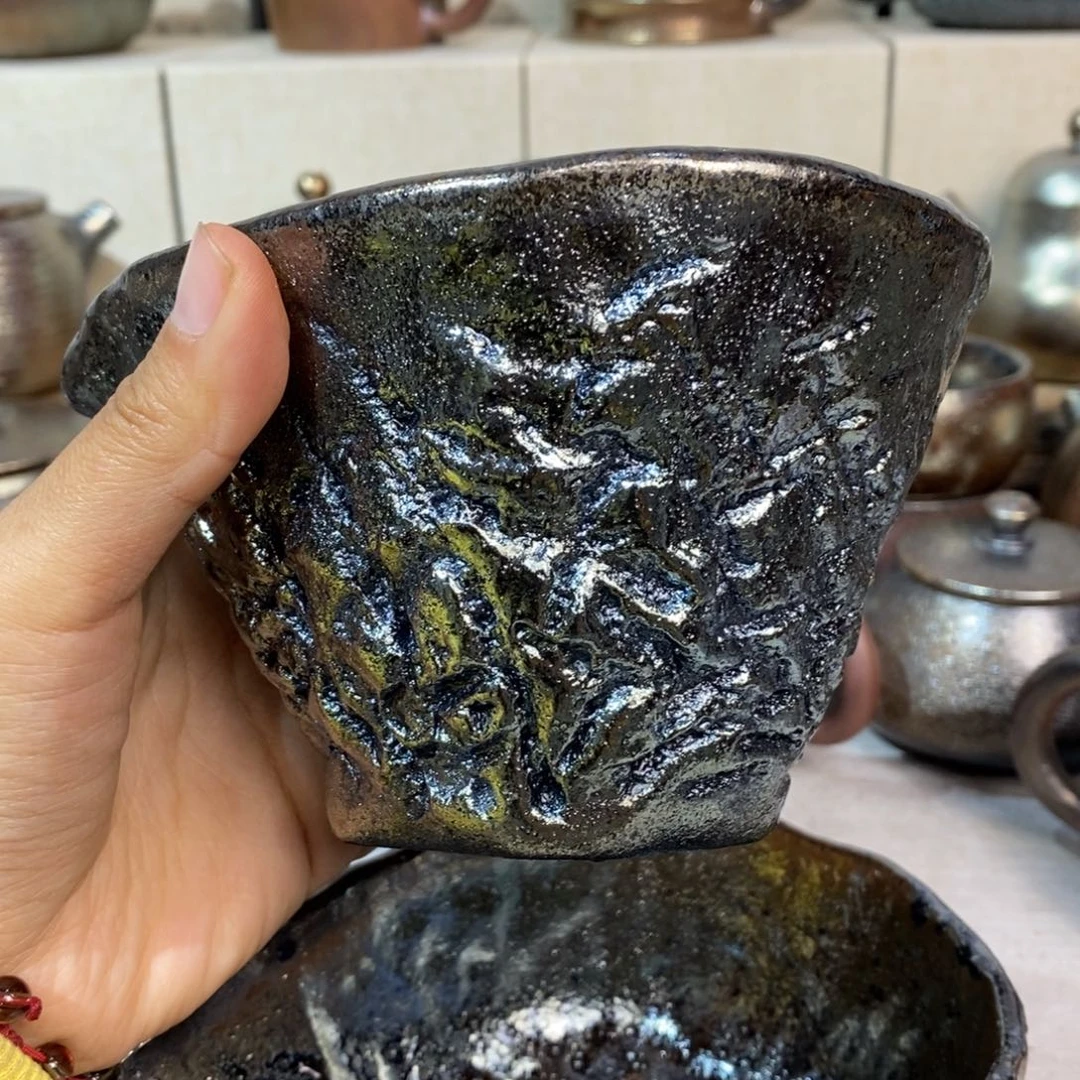 *****云南建水紫陶柴烧杯