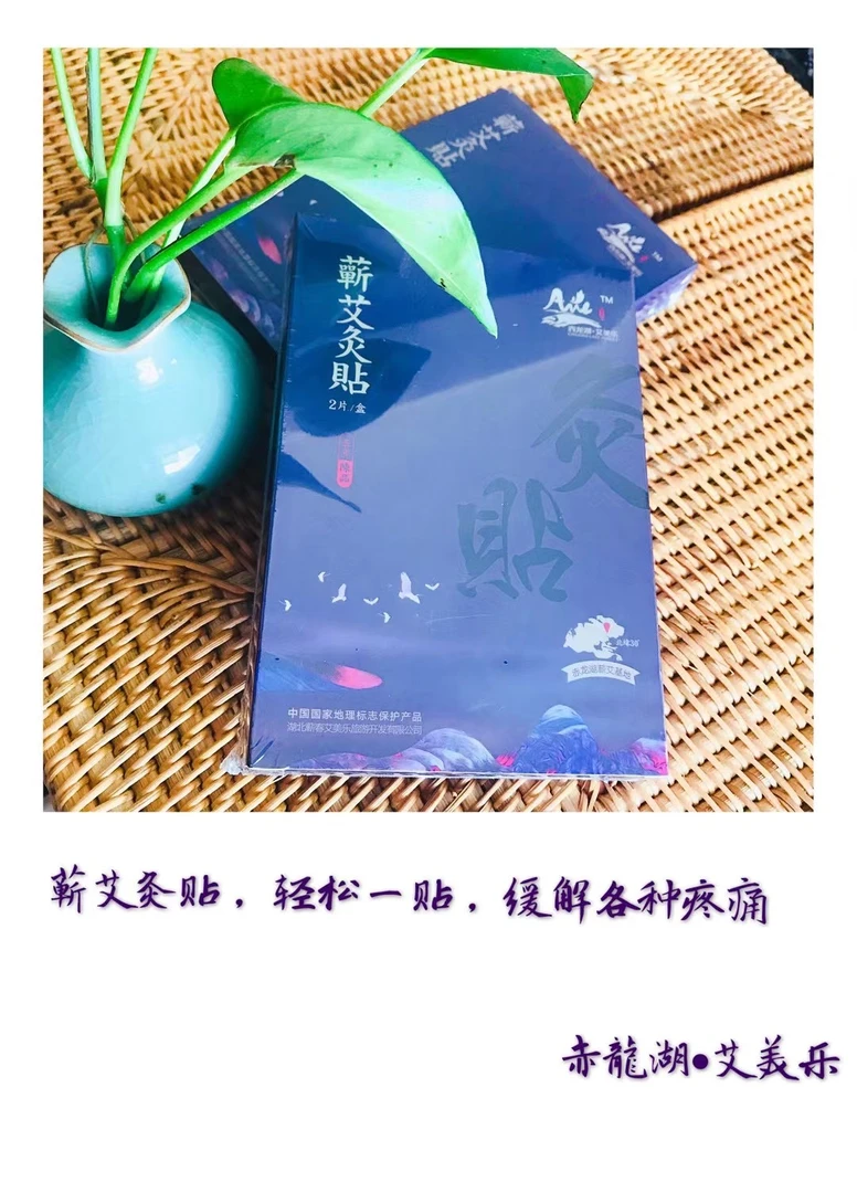 蕲艾灸贴养生发热贴艾草贴腰椎贴精油舒缓便携草本家用全身可贴