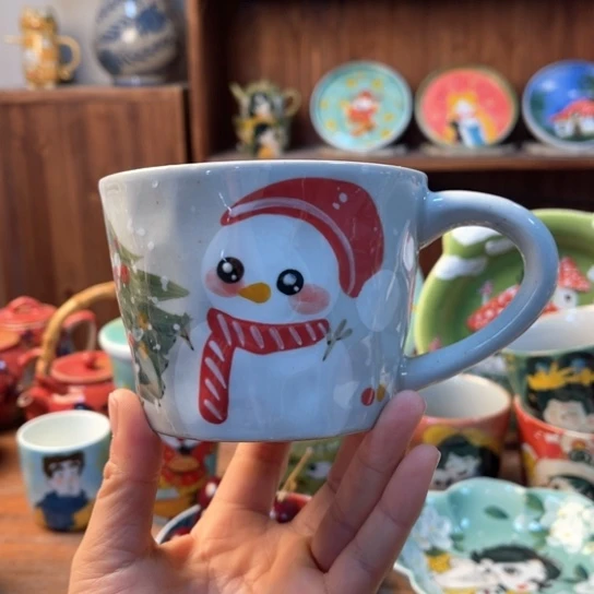 瓦当景德镇釉下手绘陶瓷