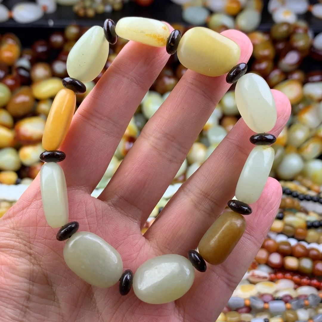 和田玉未镶嵌手链