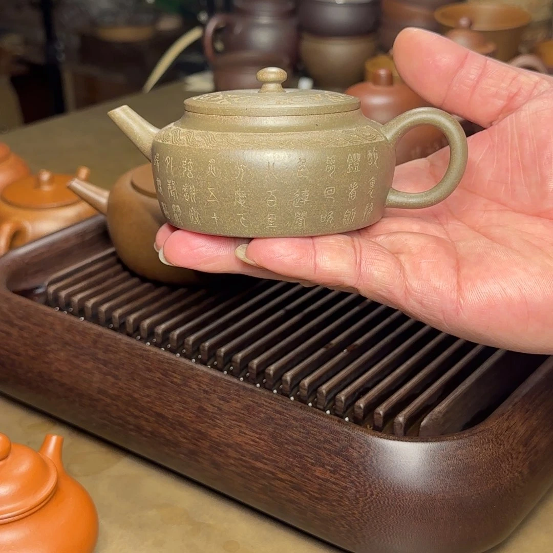 茶壶紫砂黄龙山原矿青段周盘