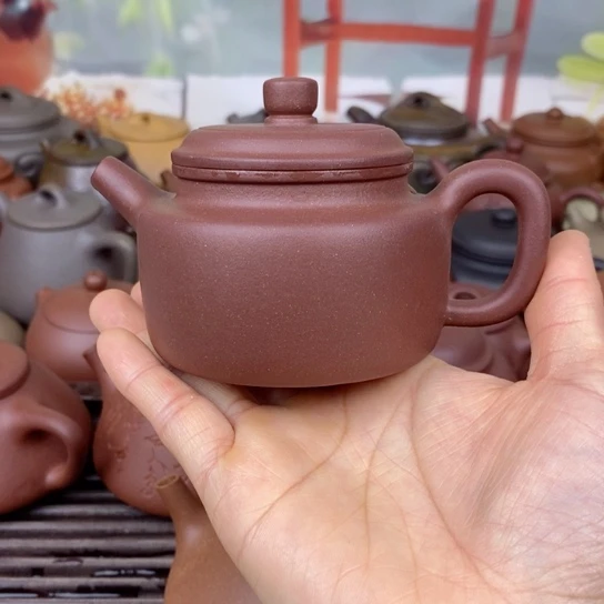 紫砂茶壶风釉150ccccccc羊角山紫泥