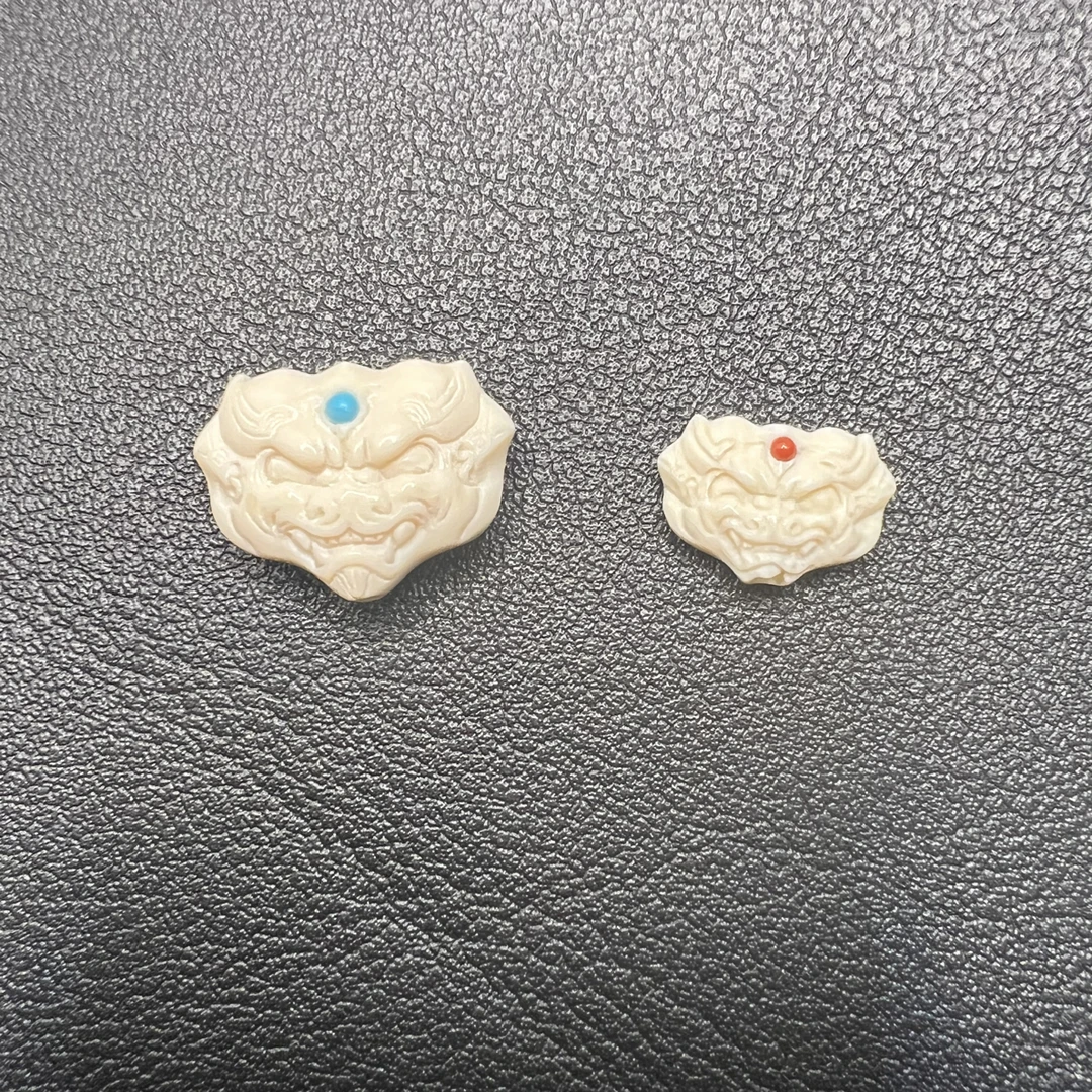 纯天然猛犸牙貔貅兽头背云配饰