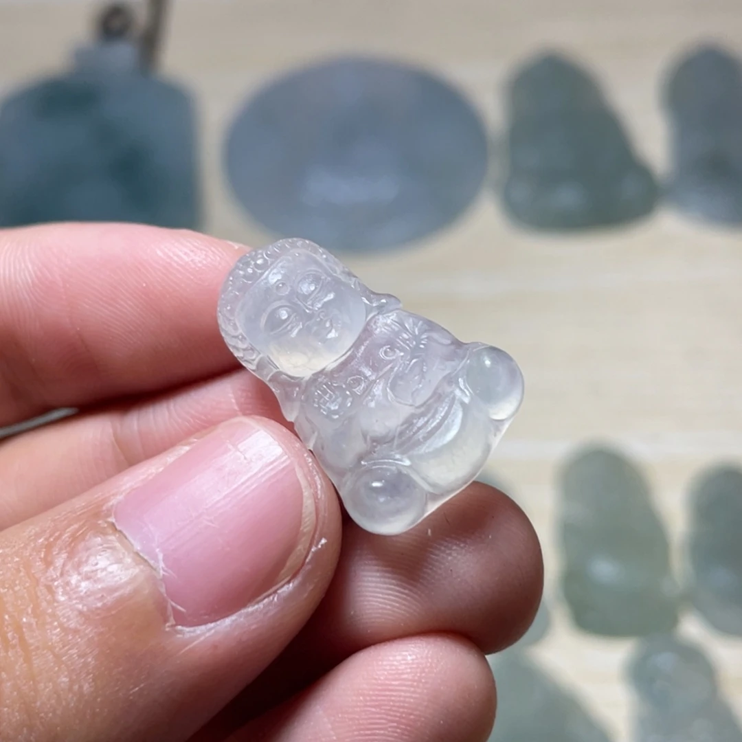 未镶嵌定制翡翠宝宝佛