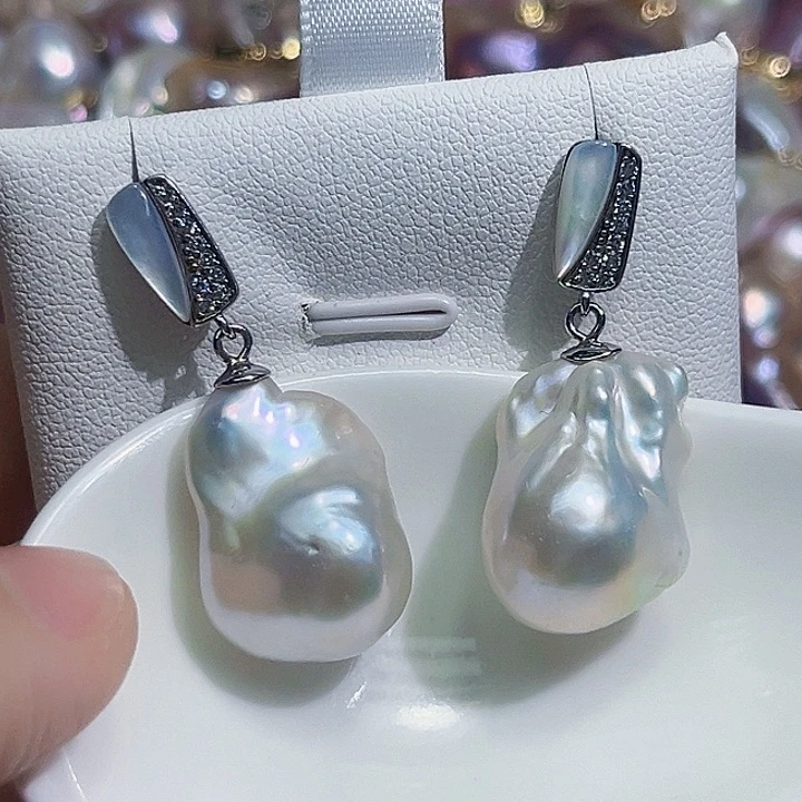 未镶嵌耳饰淡水珍珠