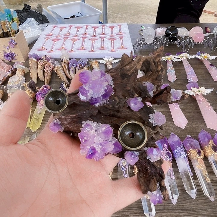T***.水晶未镶嵌珠宝半成品水晶