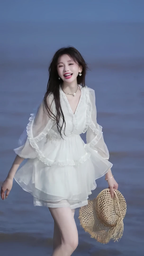 韩系减龄穿搭一整套女2025夏新款设计感网纱拼接上衣阔腿裤两件套