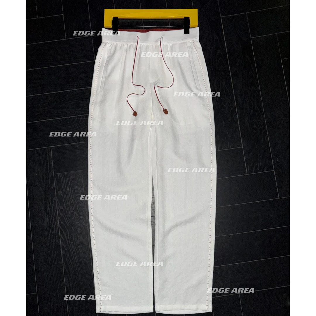 【EDGE AREA】品牌正品面料 高奢手工缝线铜氨丝亚麻松弛垂感888-38