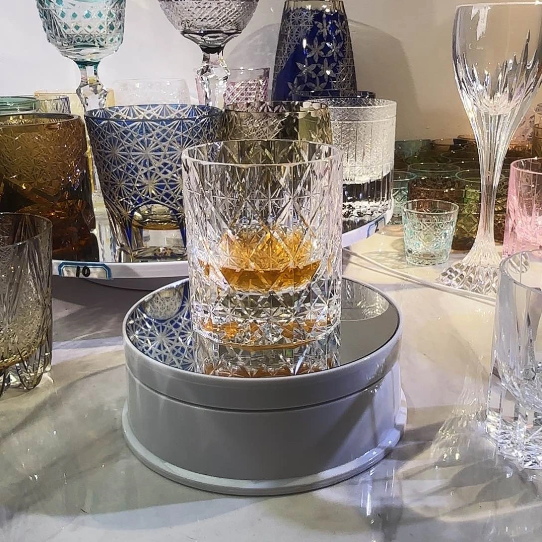 水晶玻璃吸管款维*透色共两只