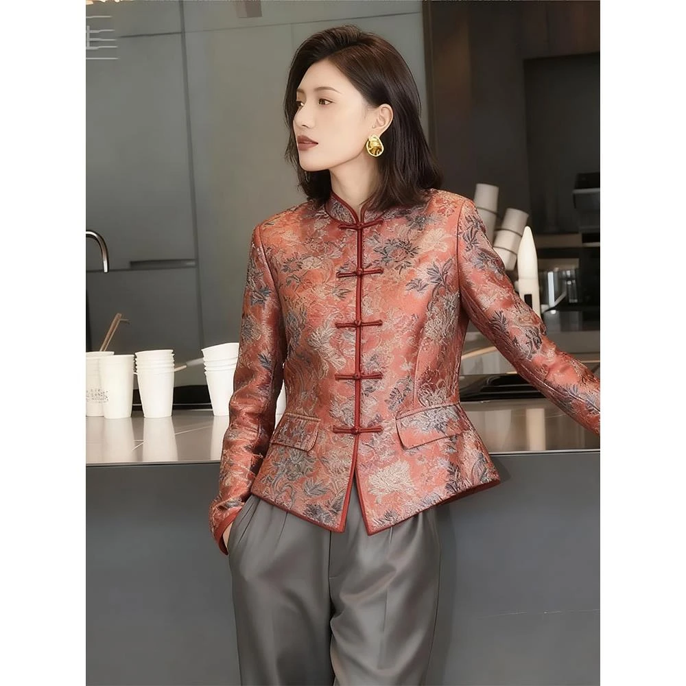 气质高端独特漂亮新中式女装国风外套女2025秋季新款唐装复古上衣