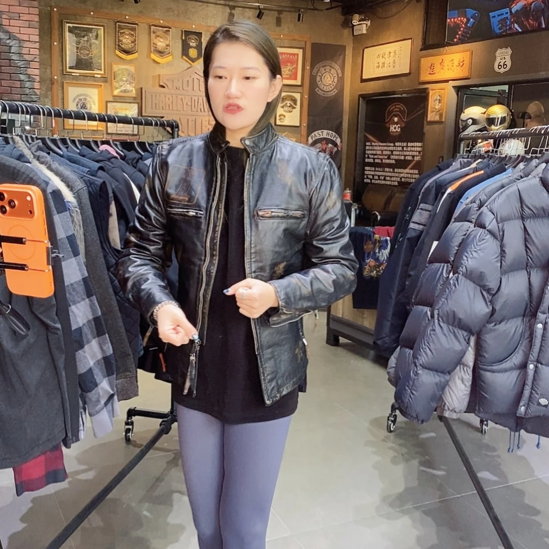 哈雷戴维森皮衣 断码S