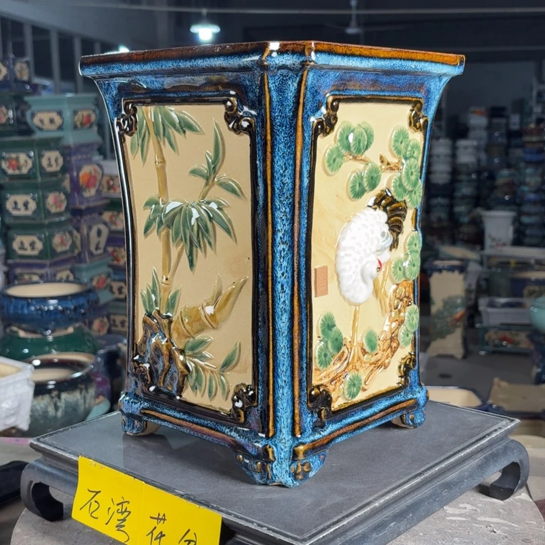 一风堂石湾花盆 内19*28