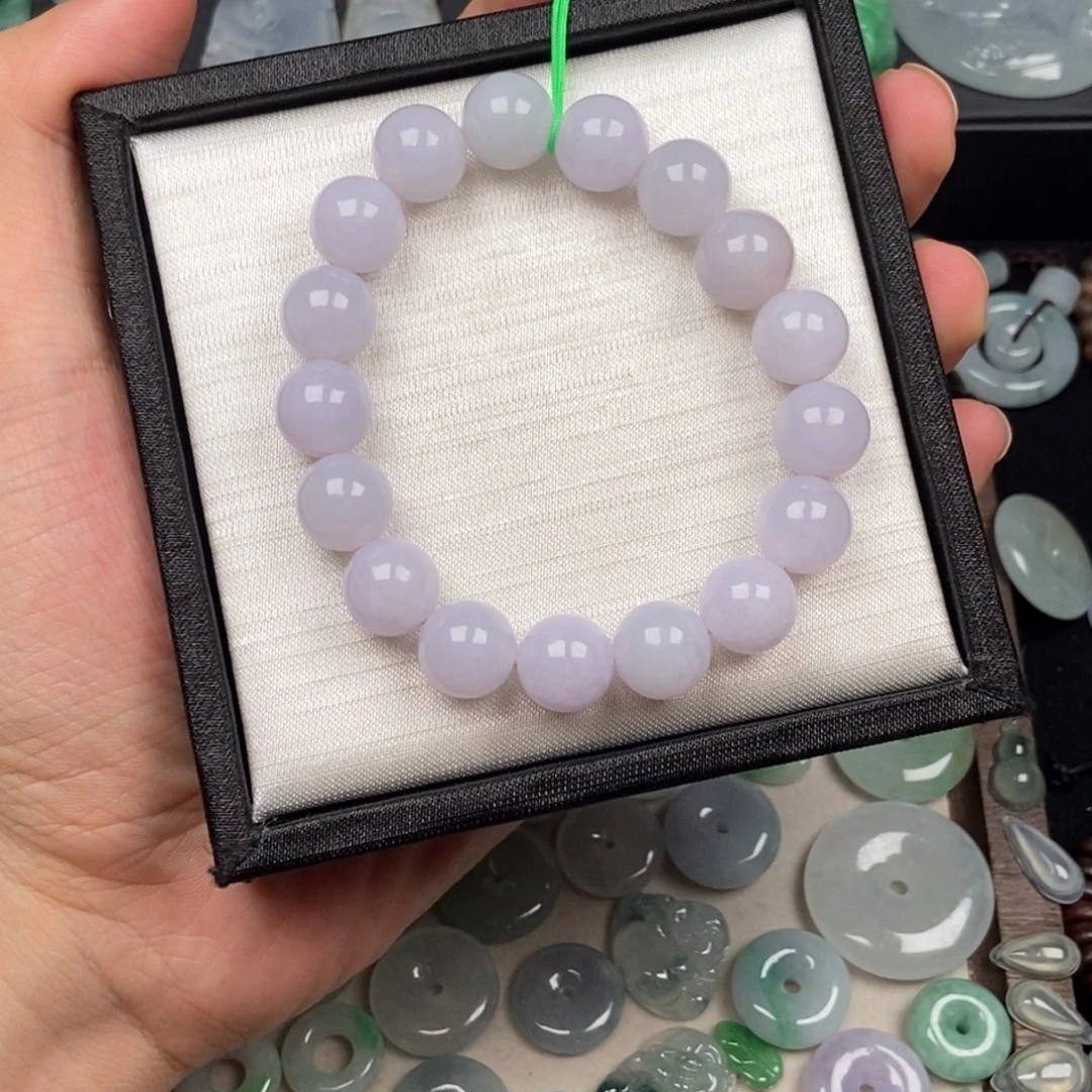 未镶嵌手串翡翠紫罗兰12mm