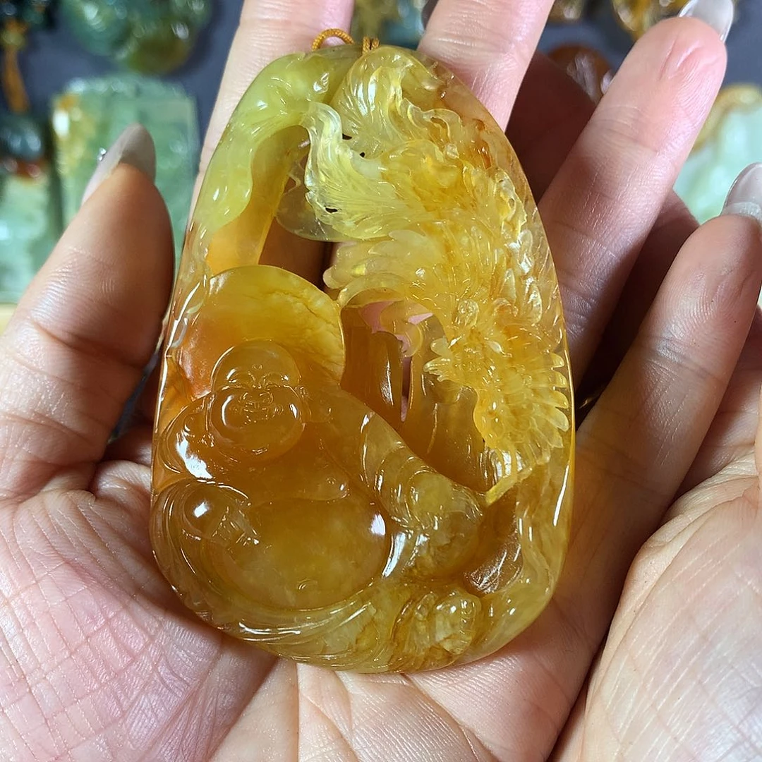 岫玉未镶嵌吊坠(赠链)了*