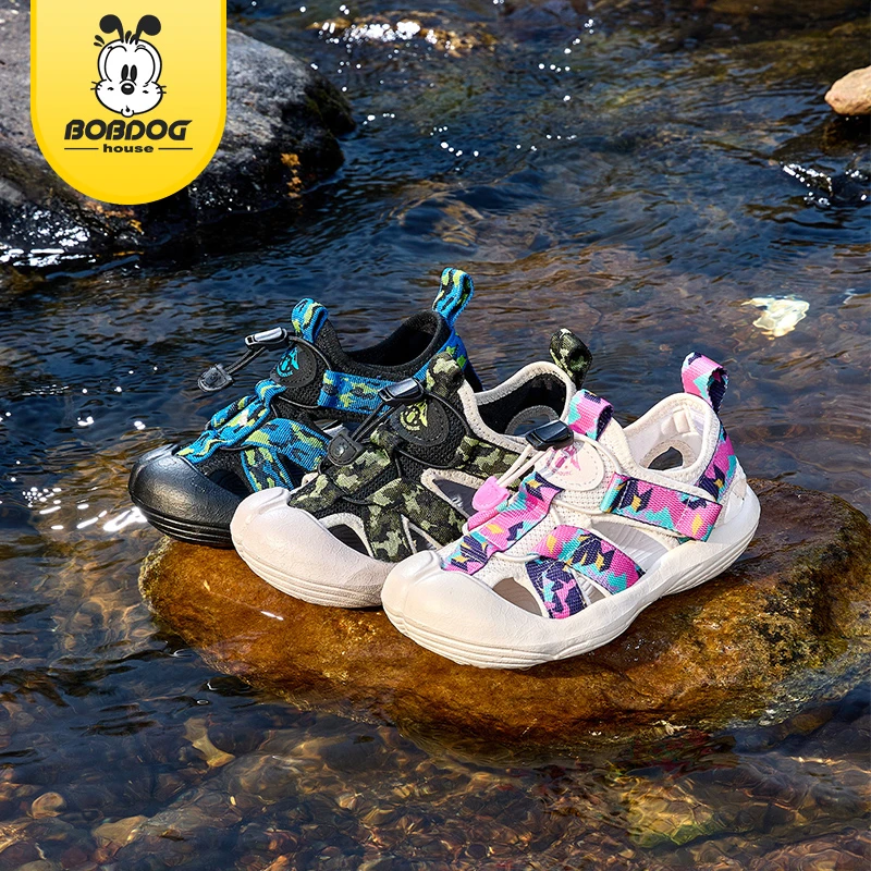 【BZ】巴布豆家族童鞋 25夏季新款时尚防撞包头凉鞋BJJ25X321