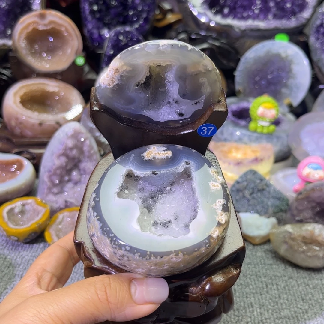 紫晶摆件未镶嵌水晶