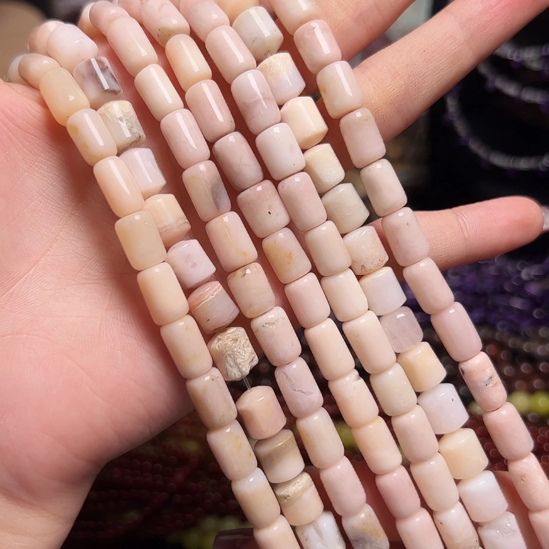 玛瑙/玉髓足银镶嵌珠宝半成品Z52。福利价8m天然粉澳宝一条