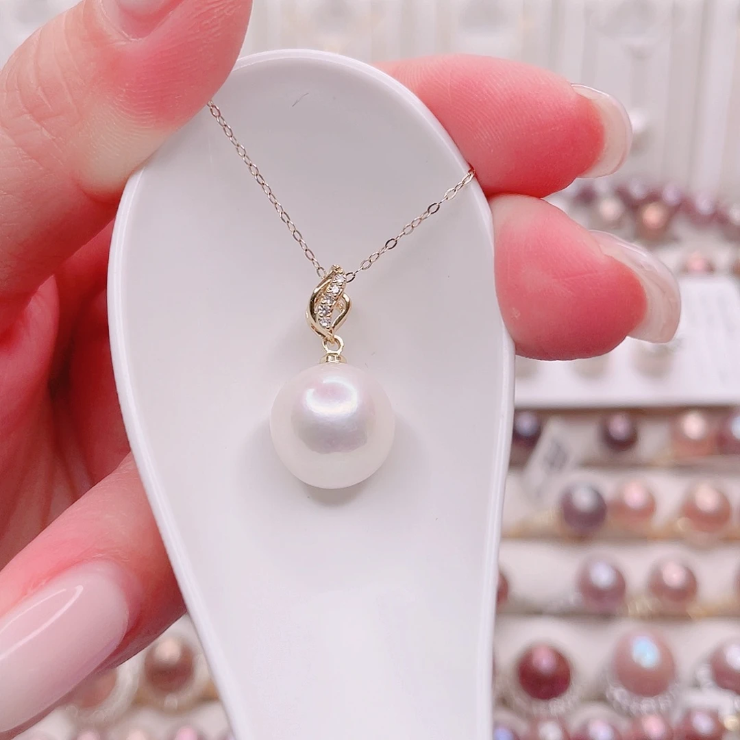 合金淡水珍珠吊坠(赠链)