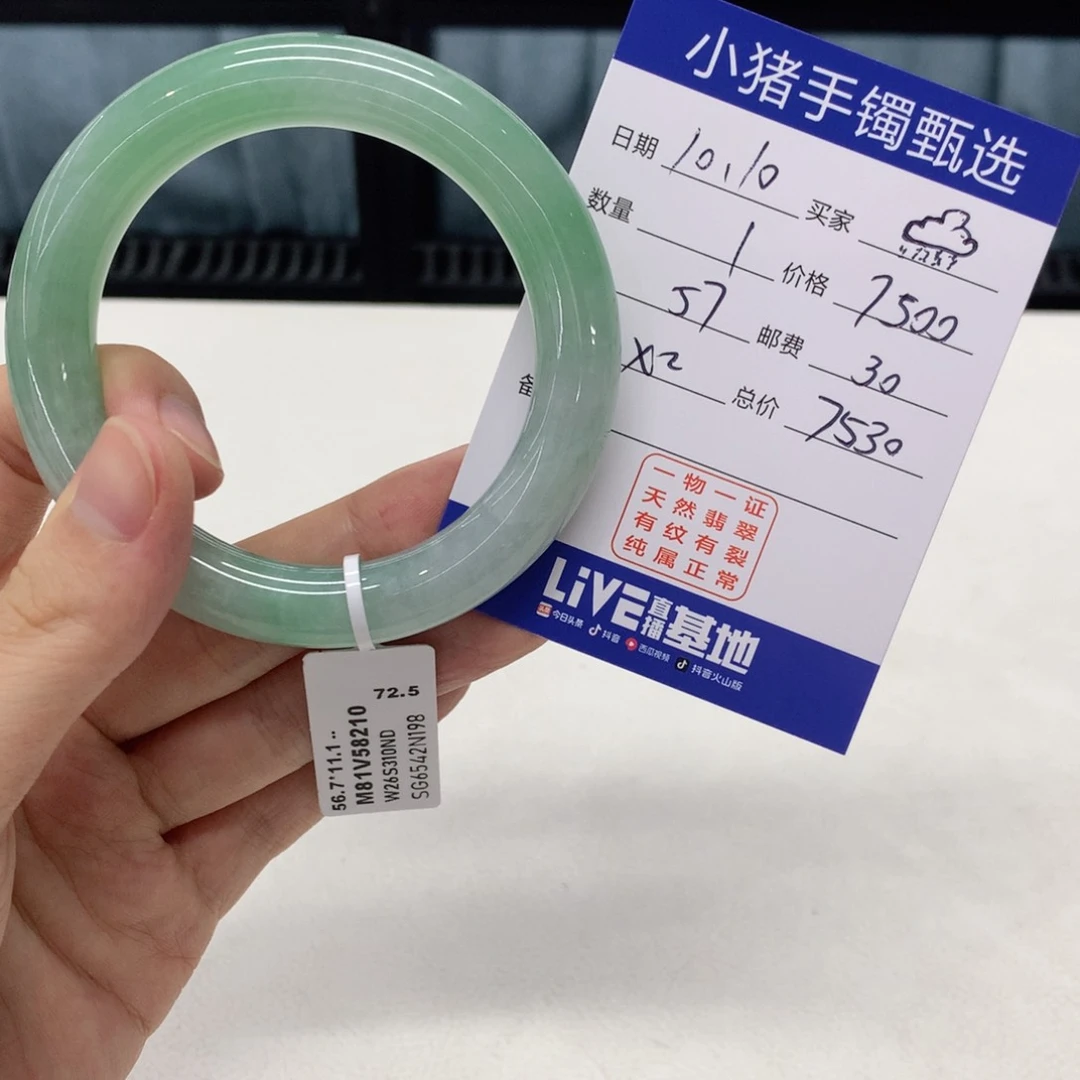 未镶嵌手镯翡翠*️