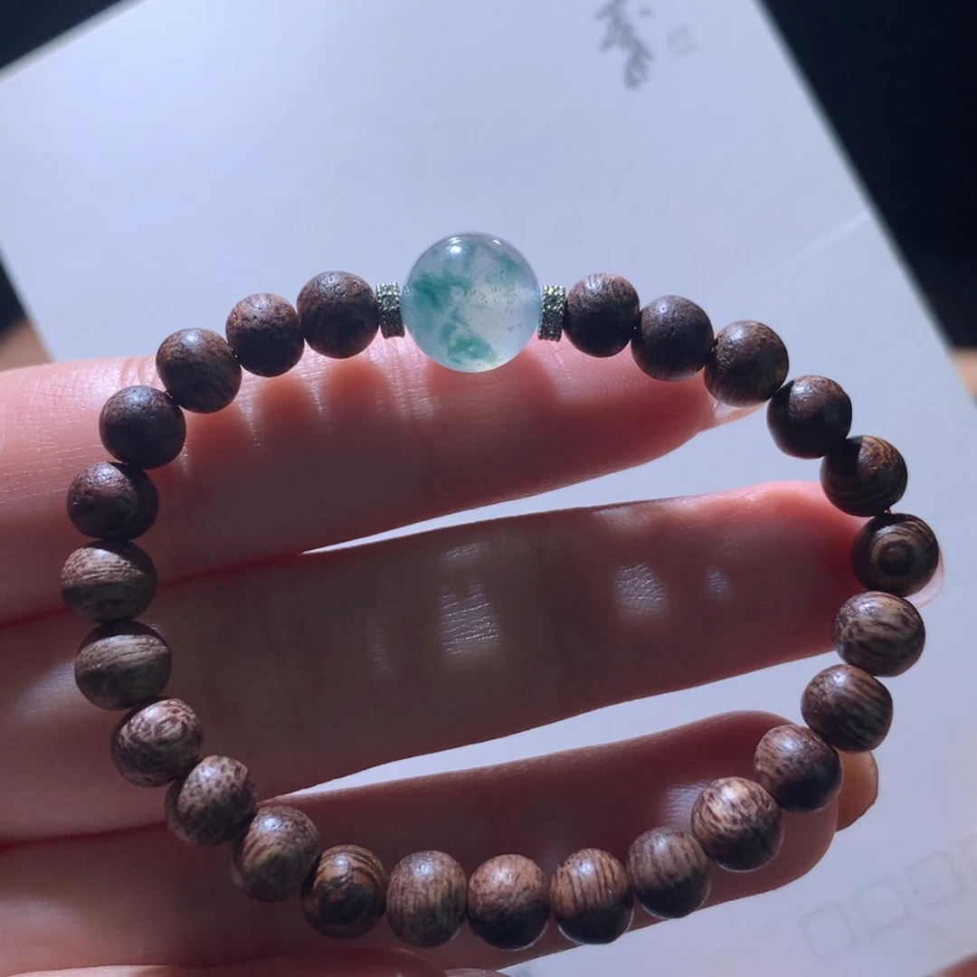 翡翠散珠卡10.6冰飘花珠子