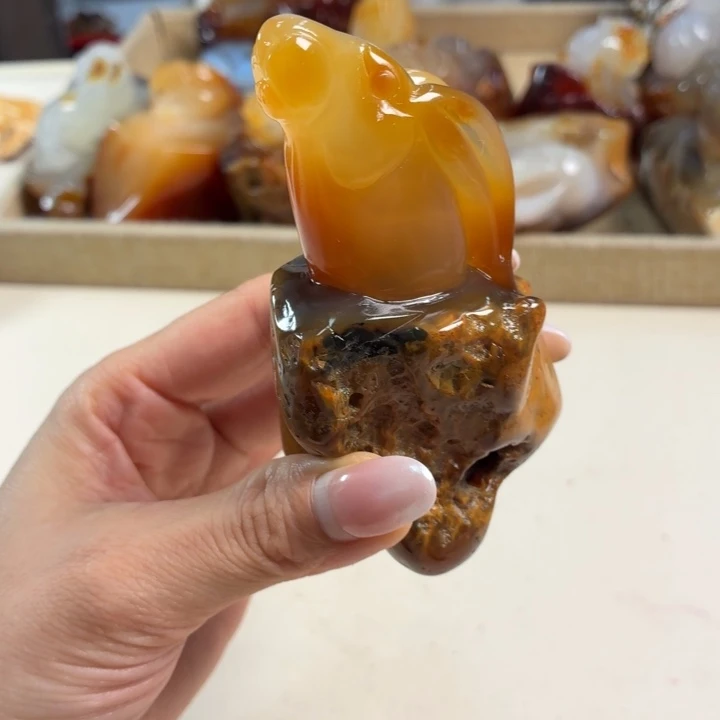 玛瑙/玉髓未镶嵌吊坠(不含链)