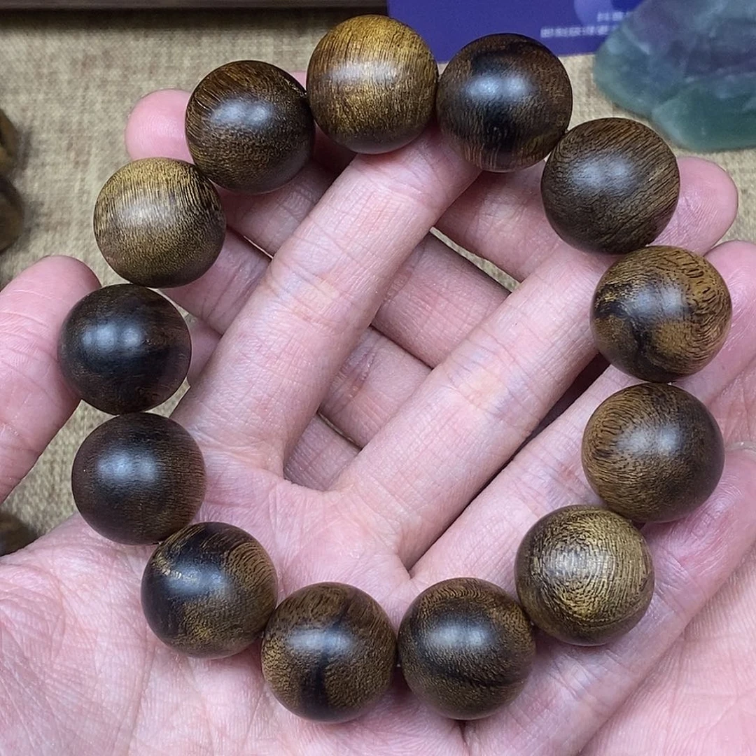 沉香手串越南芽庄白棋楠