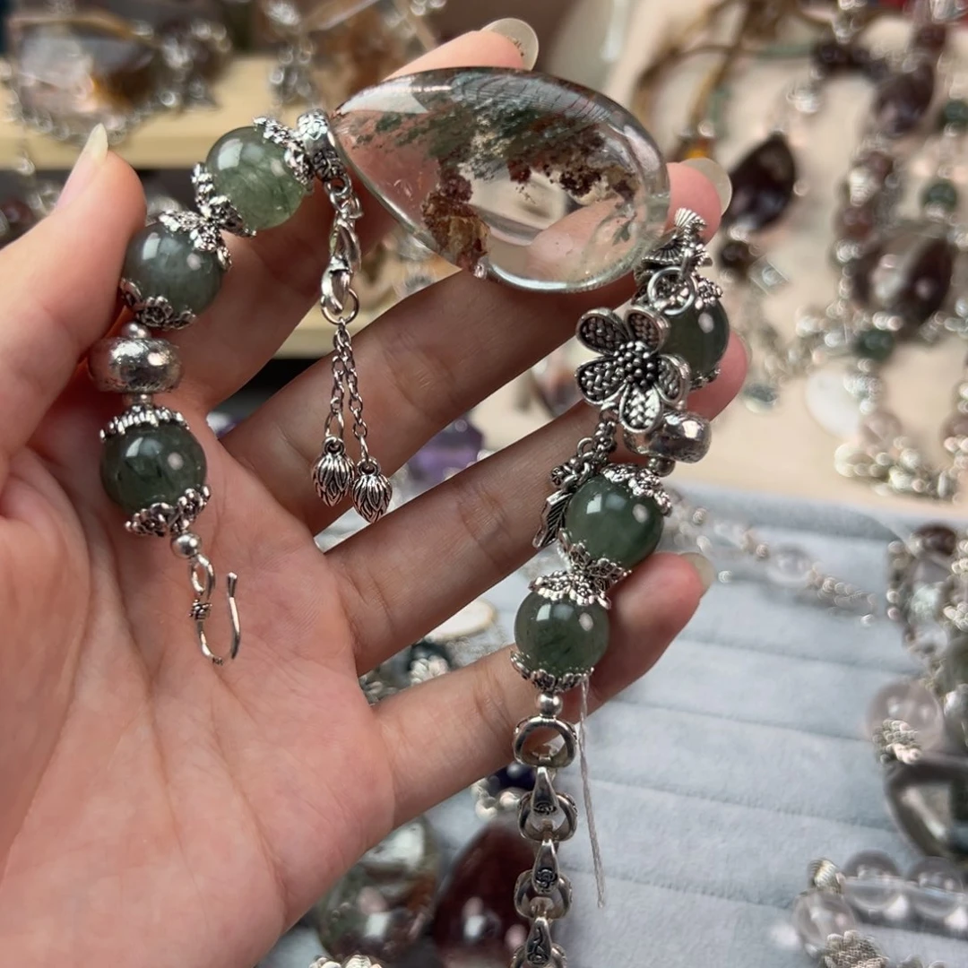 水晶手链合金山**川手串