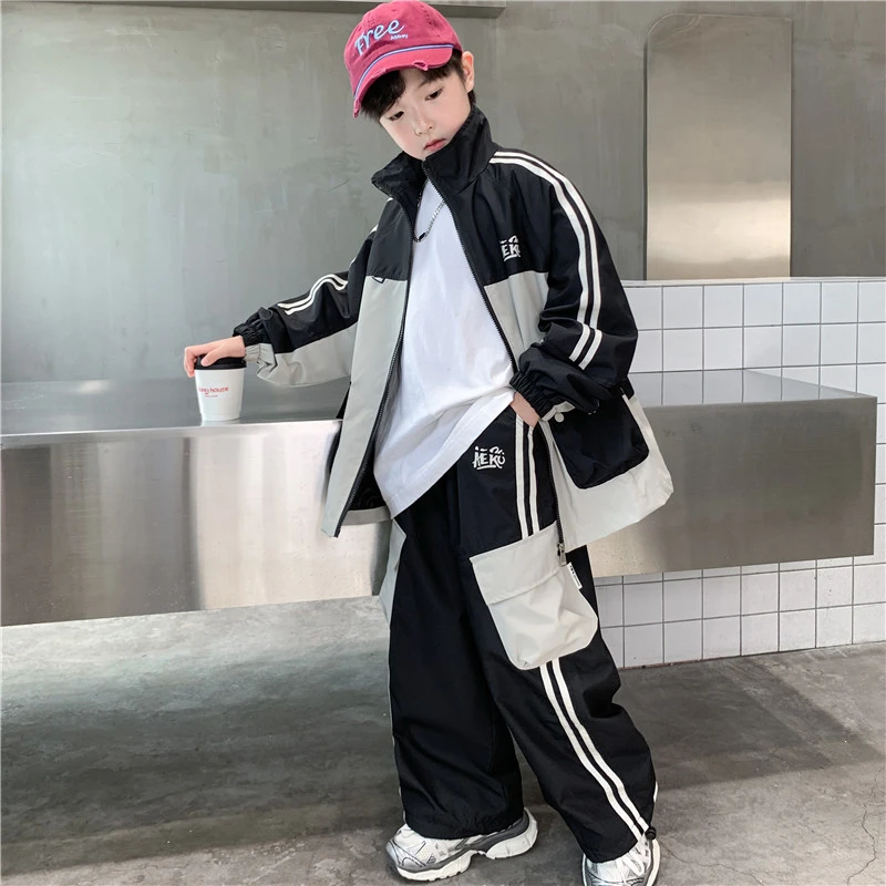 男童春秋季套装2025新款儿童秋装运动休闲外套裤子中大童帅气男孩