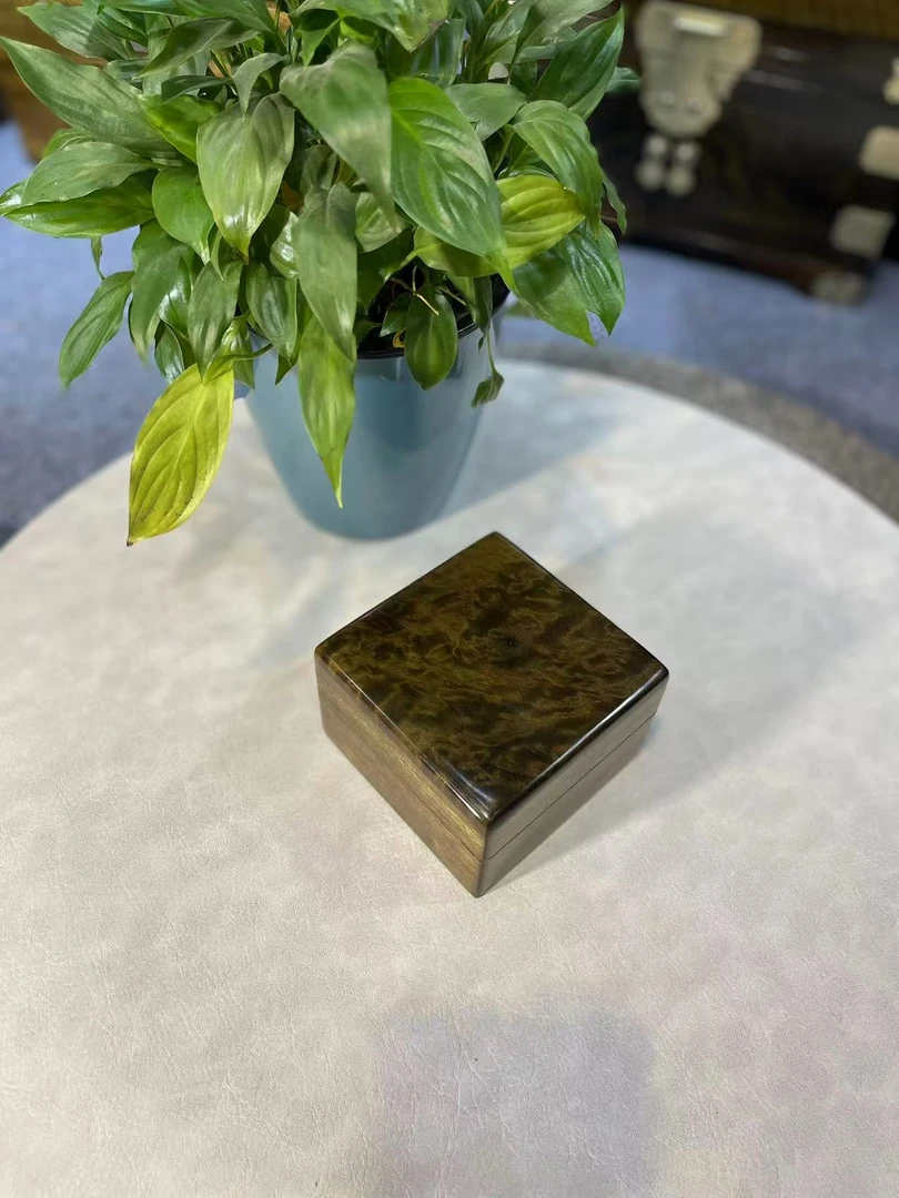 阴沉乌木首饰盒（天地盖）10*10*6.5