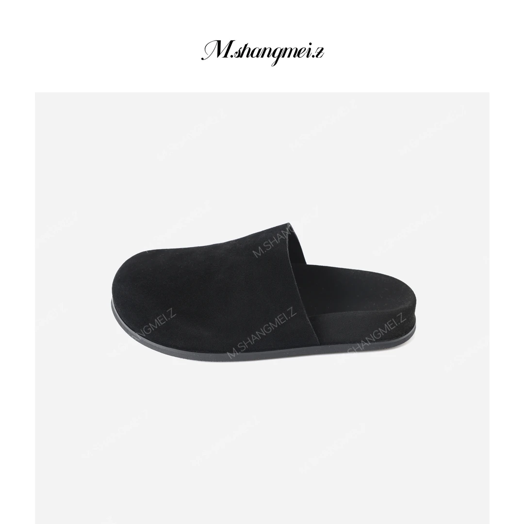 M.SHANGMEI.Z/沐熙美大哥气质简约舒适随性百搭拖鞋勃肯鞋F08390