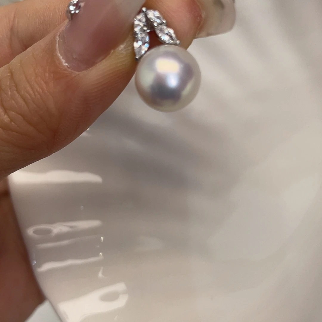 吊坠(不含链)海水珍珠银S925镶嵌