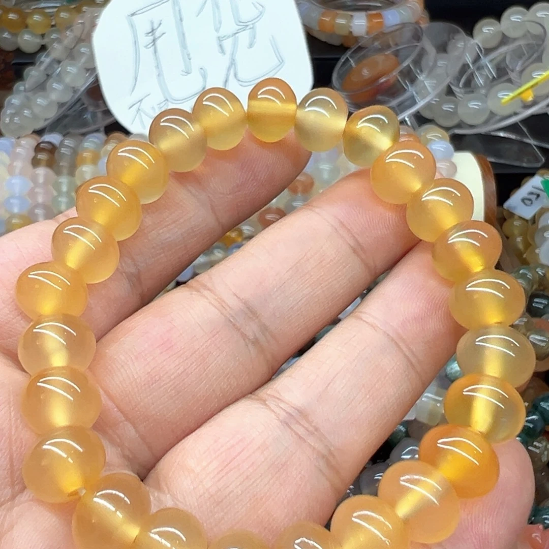 无***子玛瑙/玉髓未镶嵌手链