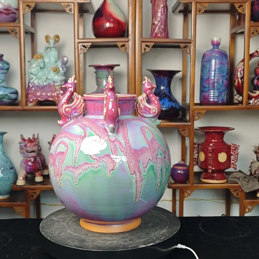 摆件神后镇钧瓷摆件