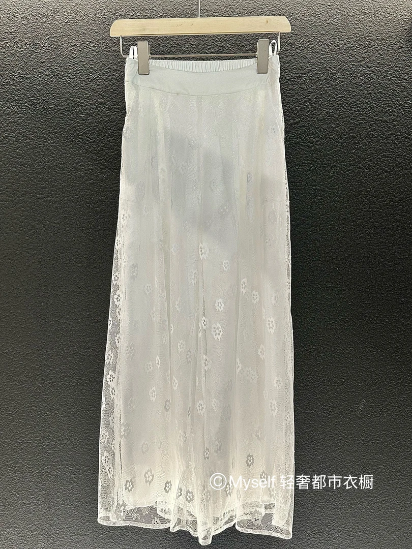 [BeckyM定制]中长裙中腰法式慵懒风厚款半身裙简约短裙轻奢女士