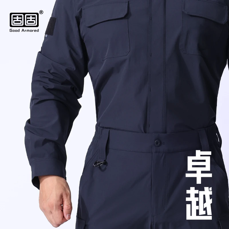 固固【上衣-卓越款工作穿】速干作训服长袖衬衣藏青速干夏季勤务服