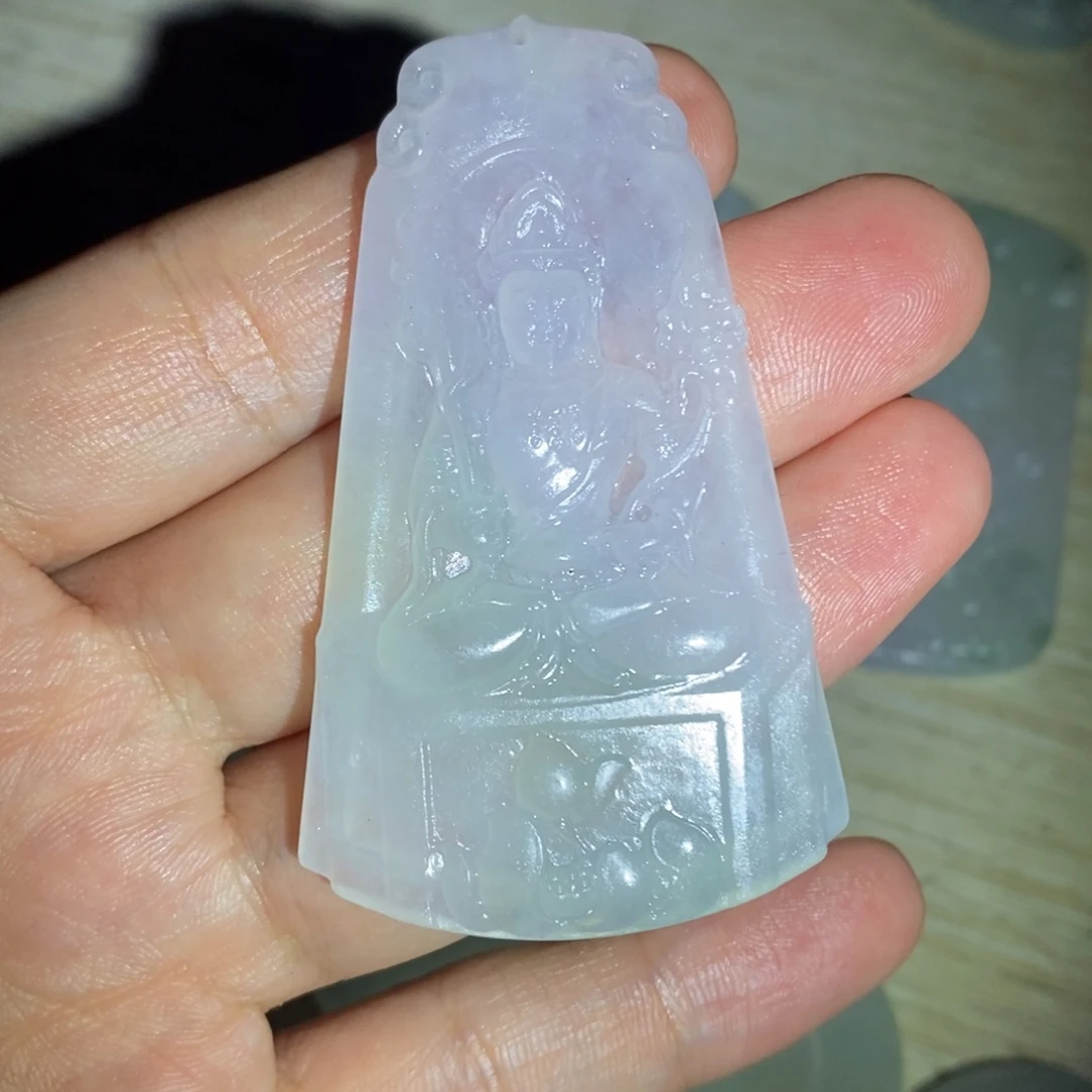 未镶嵌定制翡翠系**醒翡翠吊坠