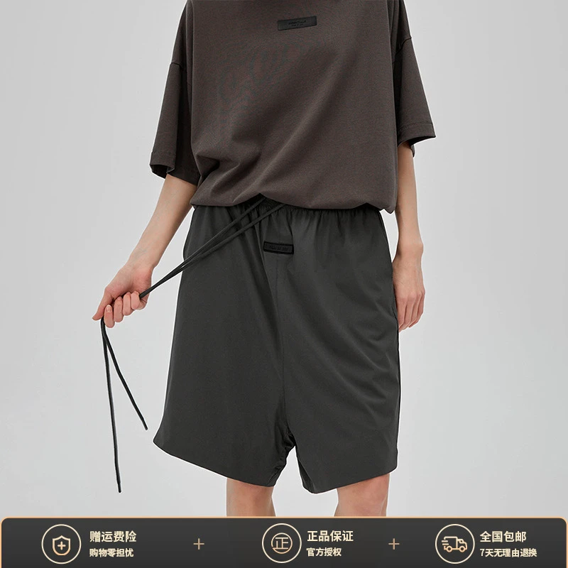 FOG男士夏季时尚简约宽松潮流纯色百搭透气薄款速干运动中裤