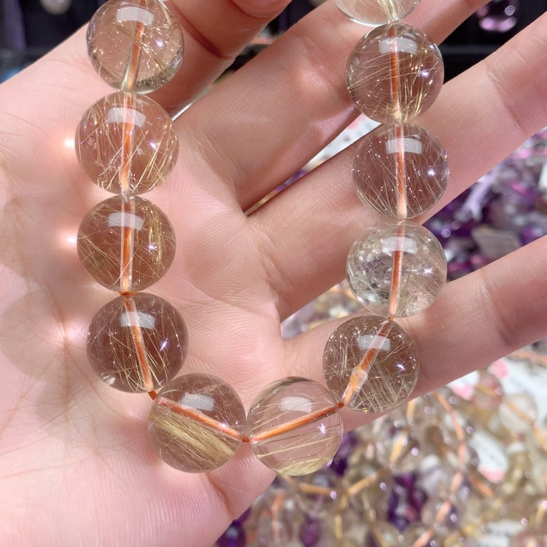 水晶手链未镶嵌金发晶手链16+