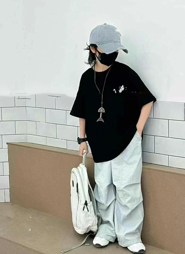 中大童时尚百搭夏季新款童9161短袖T