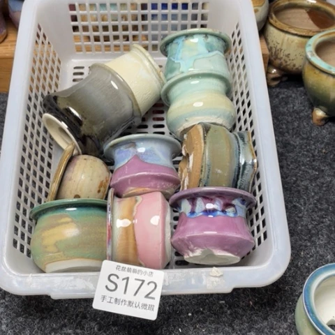 紫砂花盆微瑕172口径3.5