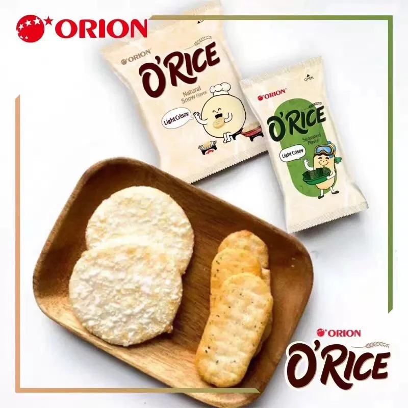 好丽友紫菜味仙贝原味米饼越南原装进口酥脆追剧解馋追剧必备零食