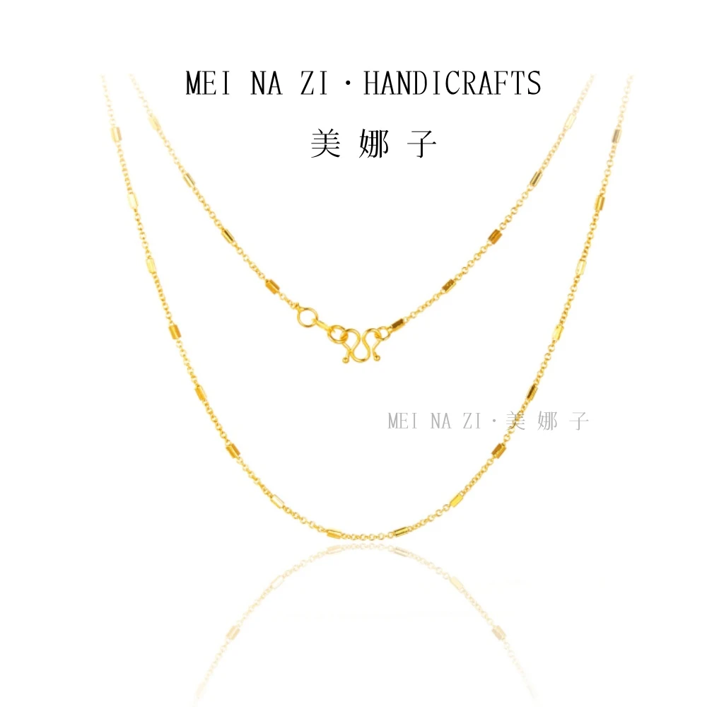 予禧/ 新款小方块项链 爆闪手工时尚百搭