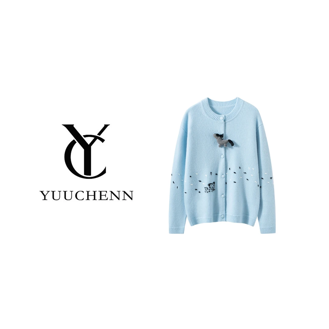 YUUCHENN手绣玩偶开衫5088