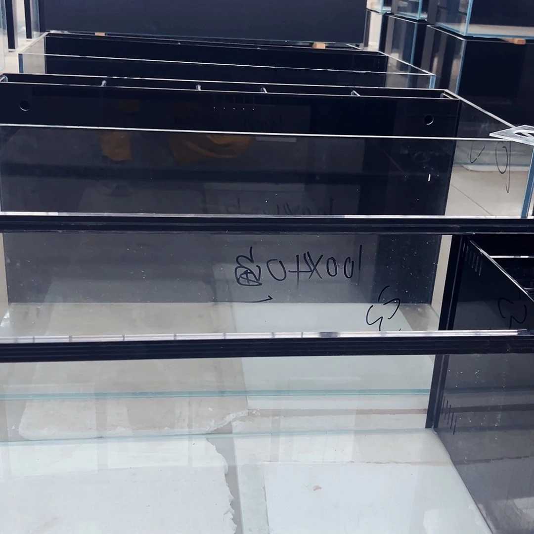 望***。玻璃新款鱼马桶侧滤全套加一包滤棉100.40.40