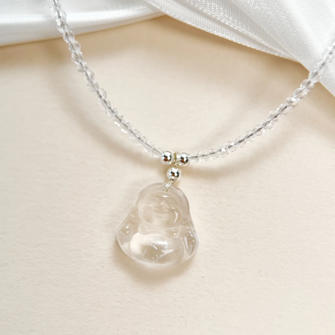 2281白水晶/佛项链