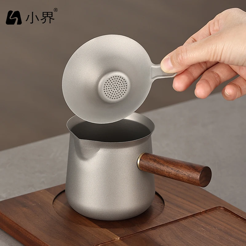 小界钛公道杯+钛茶滤
