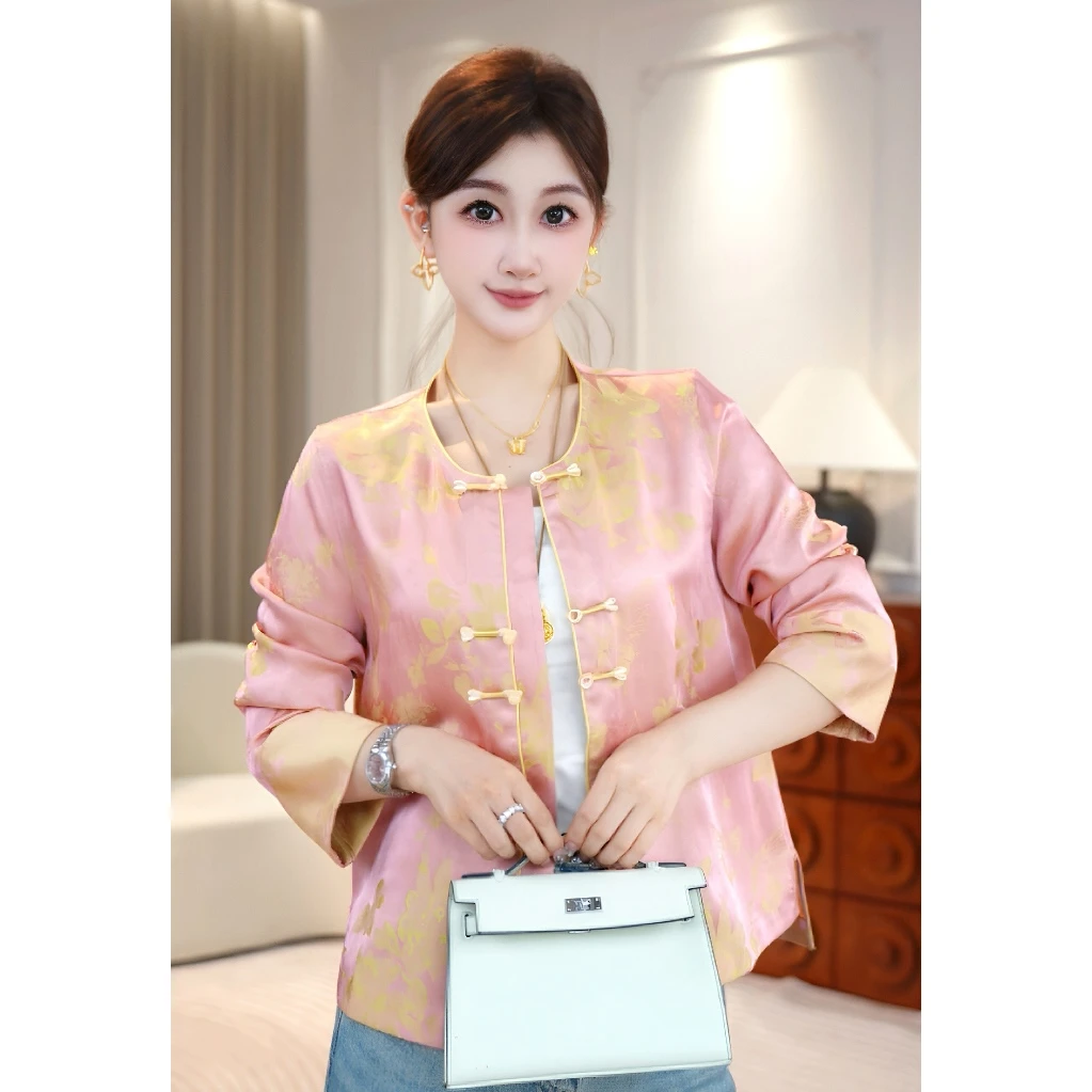 【粉金玫瑰】国风新中式女装气质防晒外套 RS25011