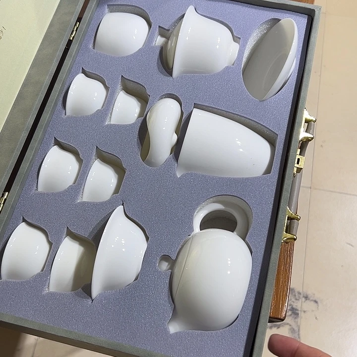 陶德化白瓷礼盒套装