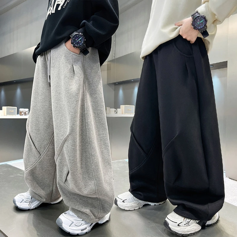 男童裤子春秋2025新款儿童秋装运动裤中大童秋季男孩休闲直筒卫裤